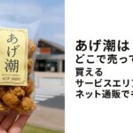 あげ潮はどこで売ってる？買えるサービスエリア 浜松銘菓の魅力を紹介！