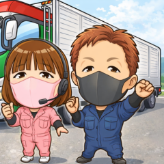 いまログさんと奥さん（嫁）のステッカー